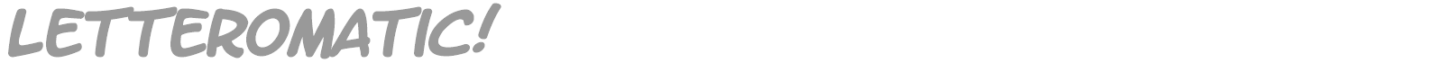 Letter O Matic font preview